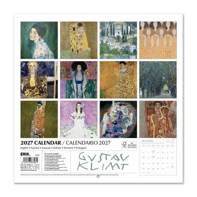 Ημερολόγιο Τοίχου 16 Μηνών 2027 30X30εκ GUSTAV KLIMT