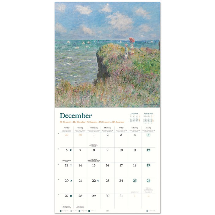 Ημερολόγιο Τοίχου 16 Μηνών 2027 30X30εκ MONET