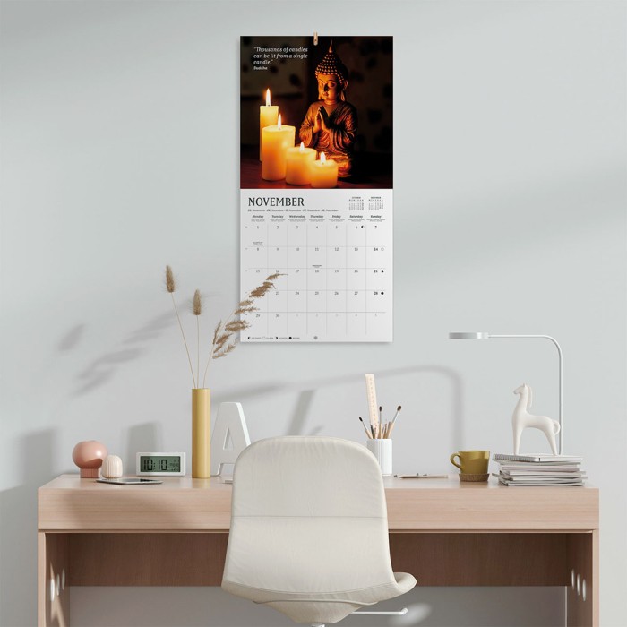 Ημερολόγιο Τοίχου 16 Μηνών 2027 30X30εκ FENG SHUI & MEDITATION