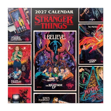 Ημερολόγιο Τοίχου 16 Μηνών 2027 30X30εκ STRANGER THINGS