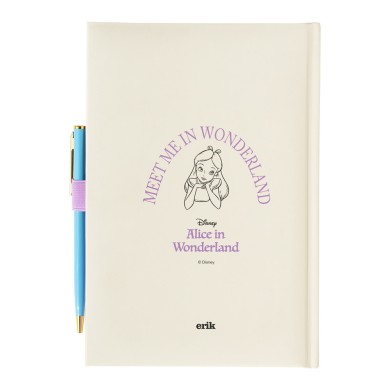Premium Τετράδιο με Στυλό Α5 96σελ των 100γρ DISNEY Alice in Wonderland