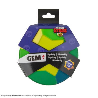 Squishy BRAWL STARS Gem 11x11x2.5 cm