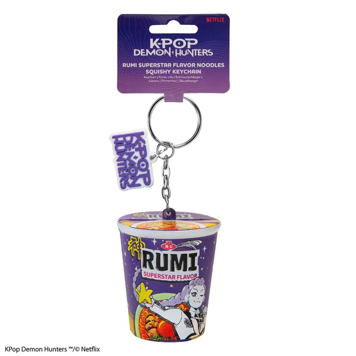 Squishy Μπρελόκ K-POP DEMON HUNTERS Noodle Cup Rumi Superstar Flavor