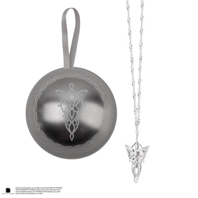 Κολιέ σε Χριστουγεννιάτικη Μπάλλα THE LORD OF THE RINGS Evenstar
