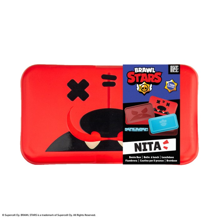 Σετ 2 Φαγητοδοχείων με Λάστιχο Nita BRAWL STARS