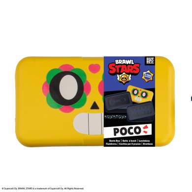 Σετ 2 Φαγητοδοχείων με Λάστιχο Poco BRAWL STARS