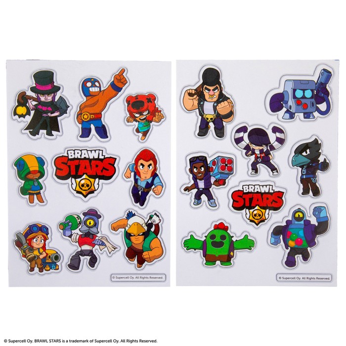 Σετ 2 τεμαχίων Puffy Stickers BRAWL STARS