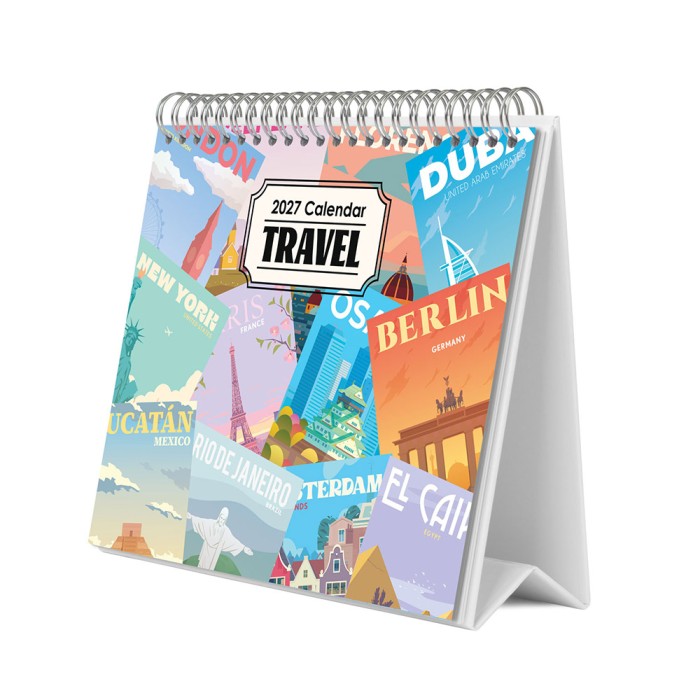 Ημερολόγιο Επιτραπέζιο Deluxe 2027 TRAVEL