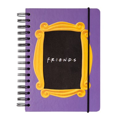 Τετράδιο Σπιράλ με Λάστιχο A5/15X21 με Τελίτσες FRIENDS