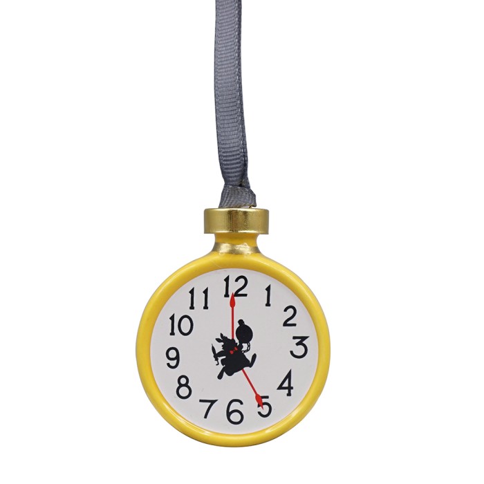 Κρεμαστό Διακοσμητικό Στολίδι 7εκ DISNEY Alice in Wonderland Gold Watch