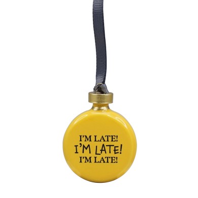 Κρεμαστό Διακοσμητικό Στολίδι 7εκ DISNEY Alice in Wonderland Gold Watch