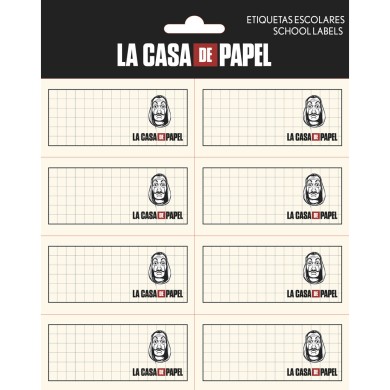 Αυτοκόλλητες Ετικέτες 8x2 LA CASA DE PAPEL
