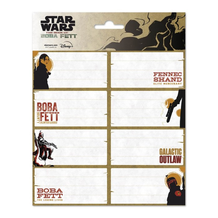 Αυτοκόλλητες Ετικέτες 8x2 STAR WARS THE BOOK OF BOBA FETT