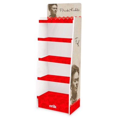 Χάρτινο Επιδαπέδιο Σταντ με 5 Ράφια 59X38X160εκ FRIDA KAHLO