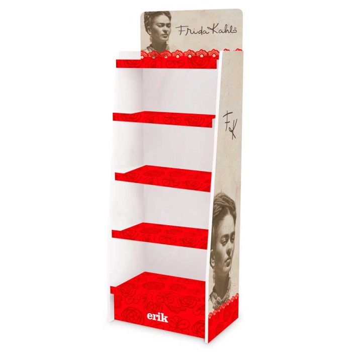 Χάρτινο Επιδαπέδιο Σταντ με 5 Ράφια 59X38X160εκ FRIDA KAHLO