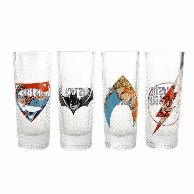 Σετ 4 Σφηνοπότηρα 100ml DC COMICS Justice League