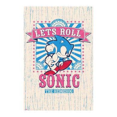 Αφίσα 61Χ91,5εκ SONIC THE HEDGEHOG Let's Roll