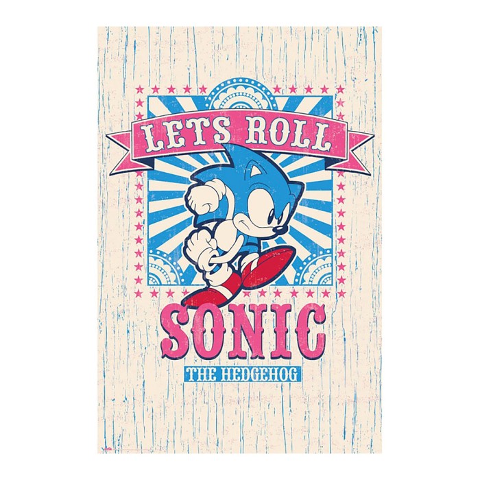 Αφίσα 61Χ91,5εκ SONIC THE HEDGEHOG Let's Roll