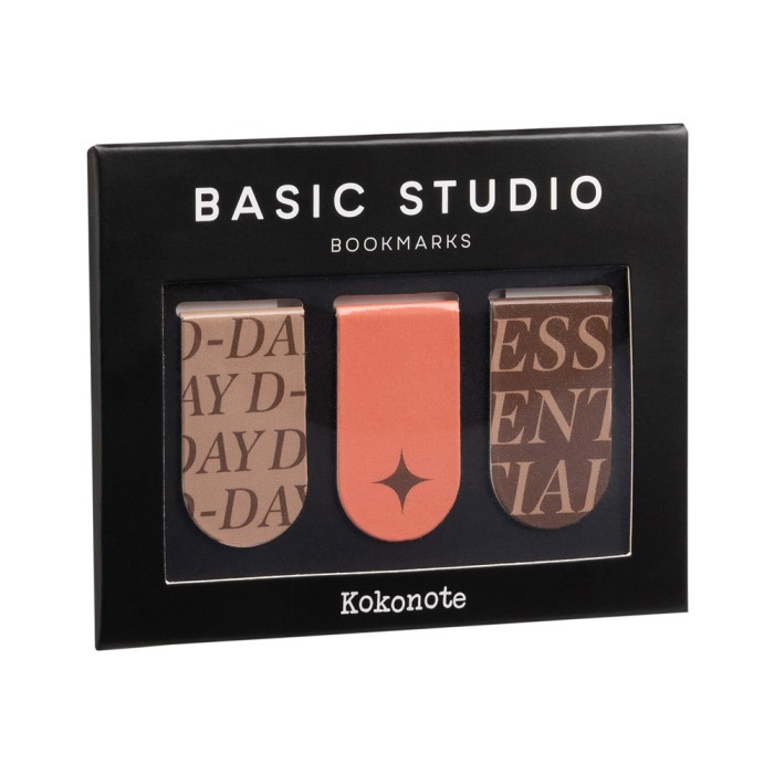 Σετ με 3 Μεταλλικούς Σελιδοδείκτες KOKONOTE BASIC STUDIO Coral Spice