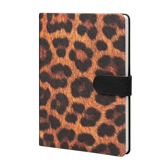 Premium Τετράδιο Α5 με κάλυμμα από Δερματίνη KOKONOTE LUXE Bold Leopard