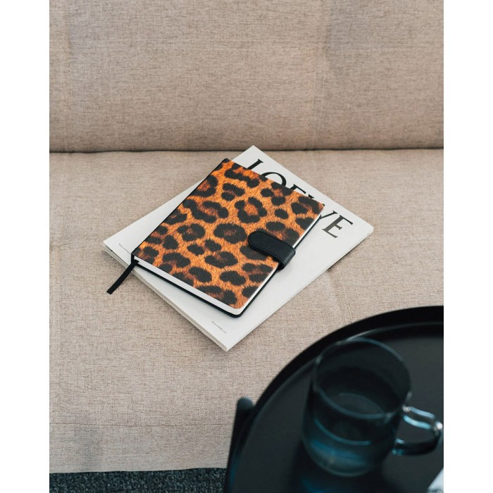 Premium Τετράδιο Α5 με κάλυμμα από Δερματίνη KOKONOTE LUXE Bold Leopard