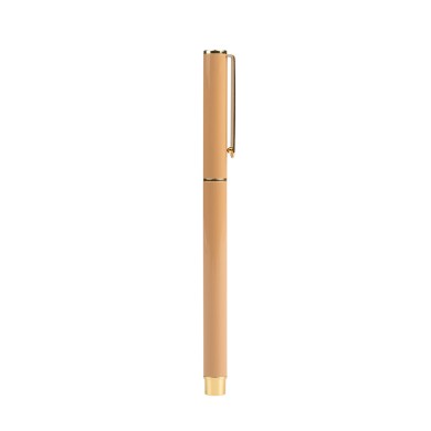 Στυλό 0,70mm KOKONOTE BASIC STUDIO Almond Latte Ανοιχτό Καφέ με Επίχρυσες Λεπτομέρειες