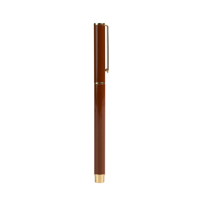 Στυλό 0,70mm KOKONOTE BASIC STUDIO Hot Cocoa Καφέ με Επίχρυσες Λεπτομέρειες
