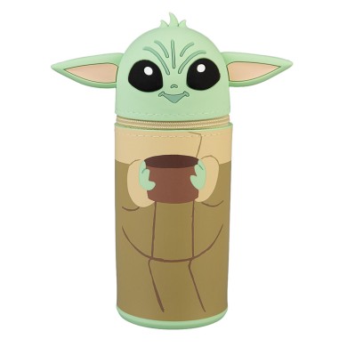 Κασετίνα Σιλικόνης 3D 18εκ STAR WARS THE MANDALORIAN AND GROGU The Child Grogu