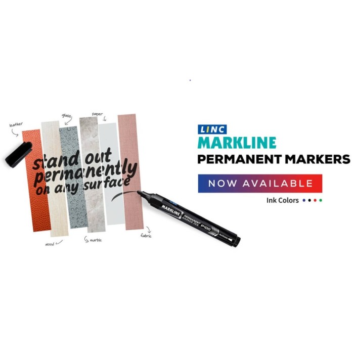 Μαρκαδόρος LINC Markline/μπλε 10τμχ