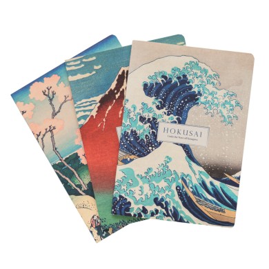 Σετ 3 Τετραδίων Α5/15X21εκ HOKUSAI