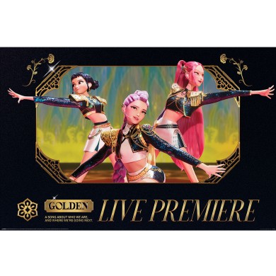 Αφίσα 91,5Χ61εκ K-POP DEMON HUNTERS Golden Live