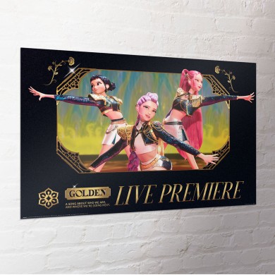 Αφίσα 91,5Χ61εκ K-POP DEMON HUNTERS Golden Live