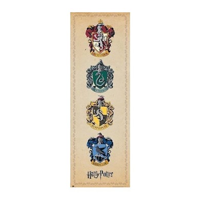 Αφίσα 53x158εκ HARRY POTTER House Crests