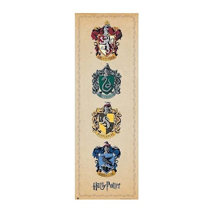 Αφίσα 53x158εκ HARRY POTTER House Crests