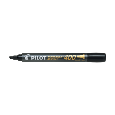Μαρκαδόρος Ανεξίτηλος PILOT 400 Μαύρο Broad 4,5mm Πλακέ, σε Κουτί 20τμχ (15+5 δώρο)