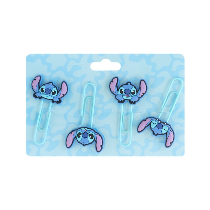 Σετ 4 Συνδετήρες DISNEY Lilo & Stitch Tropical