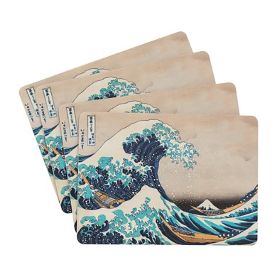 Σετ 4 Σουπλά HOKUSAI