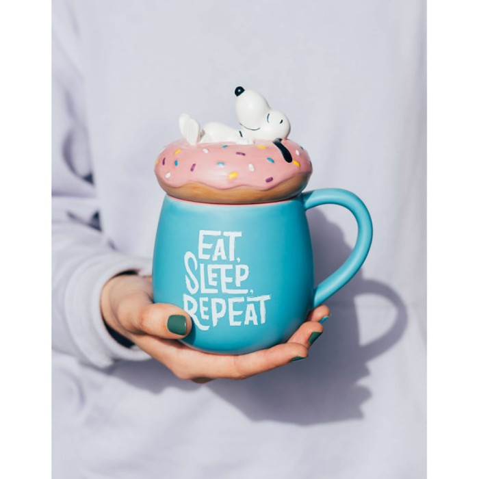 Κούπα με 3D Καπάκι 500ml SNOOPY