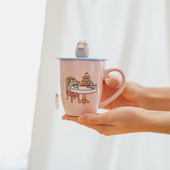 Premium Κούπα 350ml με Καπάκι PUSHEEN