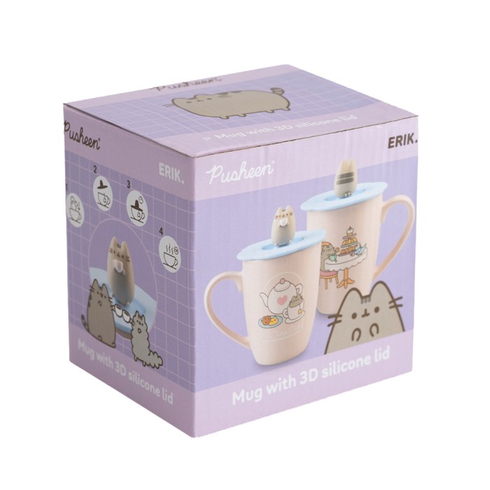 Premium Κούπα 350ml με Καπάκι PUSHEEN