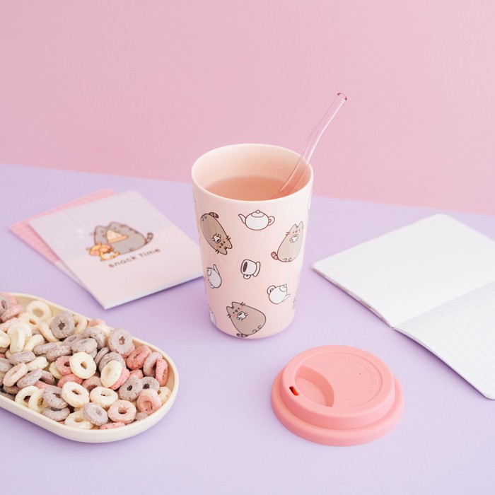 Κεραμική Κούπα Ταξιδιού 400ml με Καπάκι PUSHEEN Moments Collection
