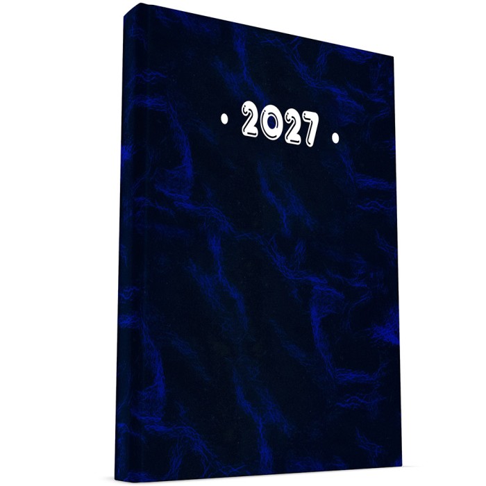 Ημερολόγιο Ημερήσιο PVC ΠΗΓΑΣΟΣ 2027 21Χ29 Μάρμαρο Μπλε