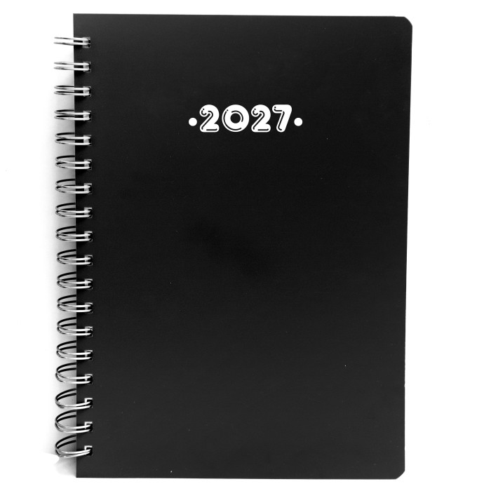 Ημερολόγιο Ημερήσιο PP 2027 ΣΠΙΡΑΛ 21Χ29 Μαύρο