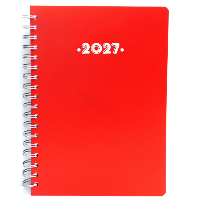 Ημερολόγιο Ημερήσιο PP 2027 ΣΠΙΡΑΛ 21Χ29 Κόκκινο