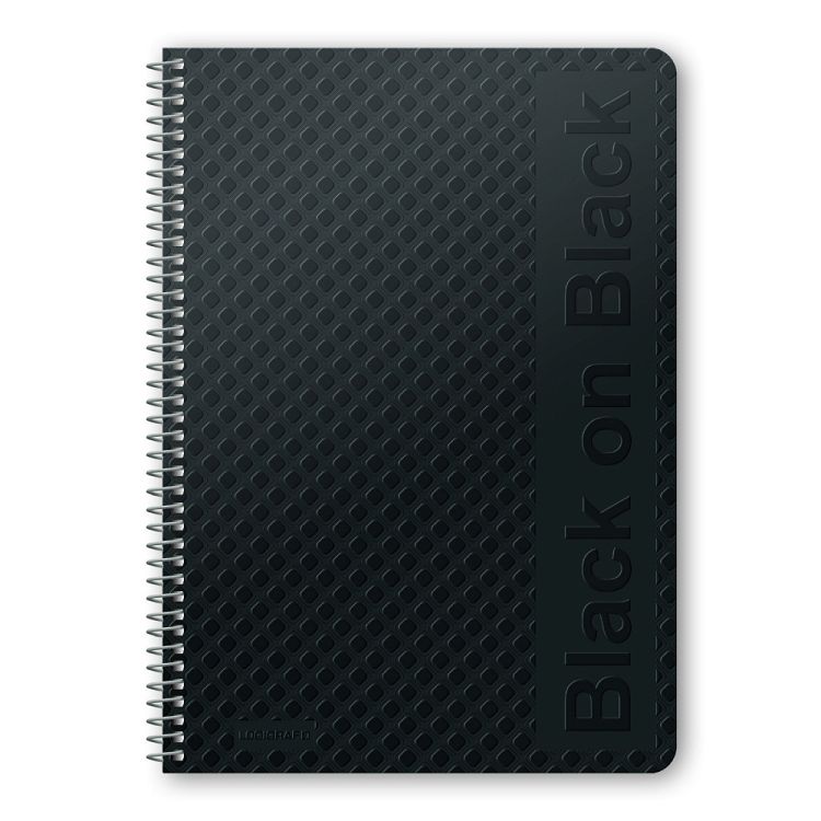 BLACK ΟΝ BLACK Τετράδιο Σπιράλ Wirelock B5/17Χ25 3 Θέματα 90 Φύλλα 6τμχ