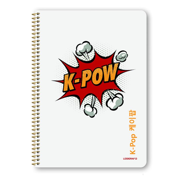 K-POP Τετράδιο Σπιράλ Wirelock B5/17Χ25 4 Θέματα 120 Φύλλα 6τμχ