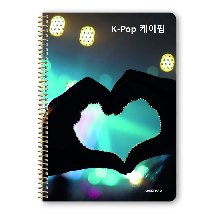 K-POP Wirelock Notebook Α4/21Χ29 3 Subjects 90 Sheets 6pcs