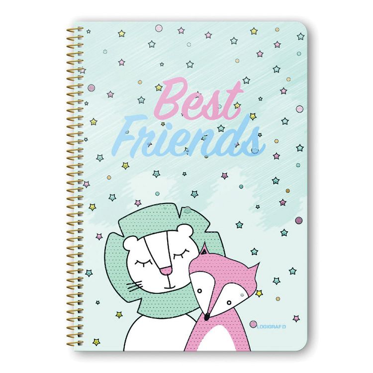 BEST FRIENDS Wirelock Notebook Α4/21Χ29