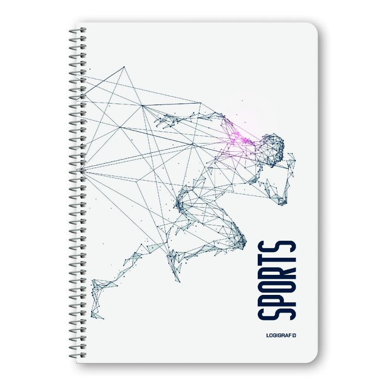 SPORTS Wirelock Notebook A4/21Χ29