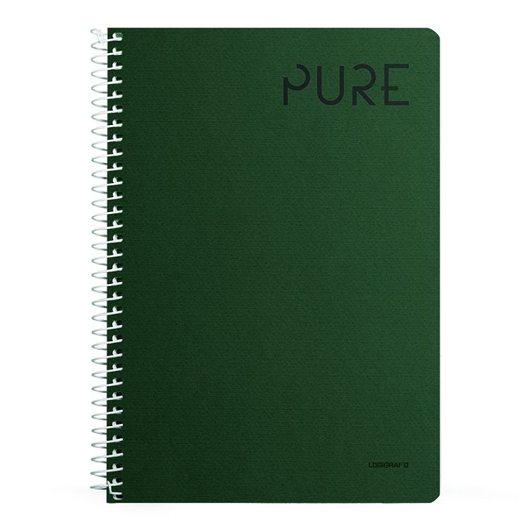 PURE Wirelock Notebook A4/21Χ29 2 Subjects 60 Sheets 10pcs